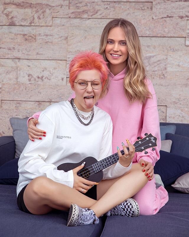 Певица Глюкоза и её дочь Лида 