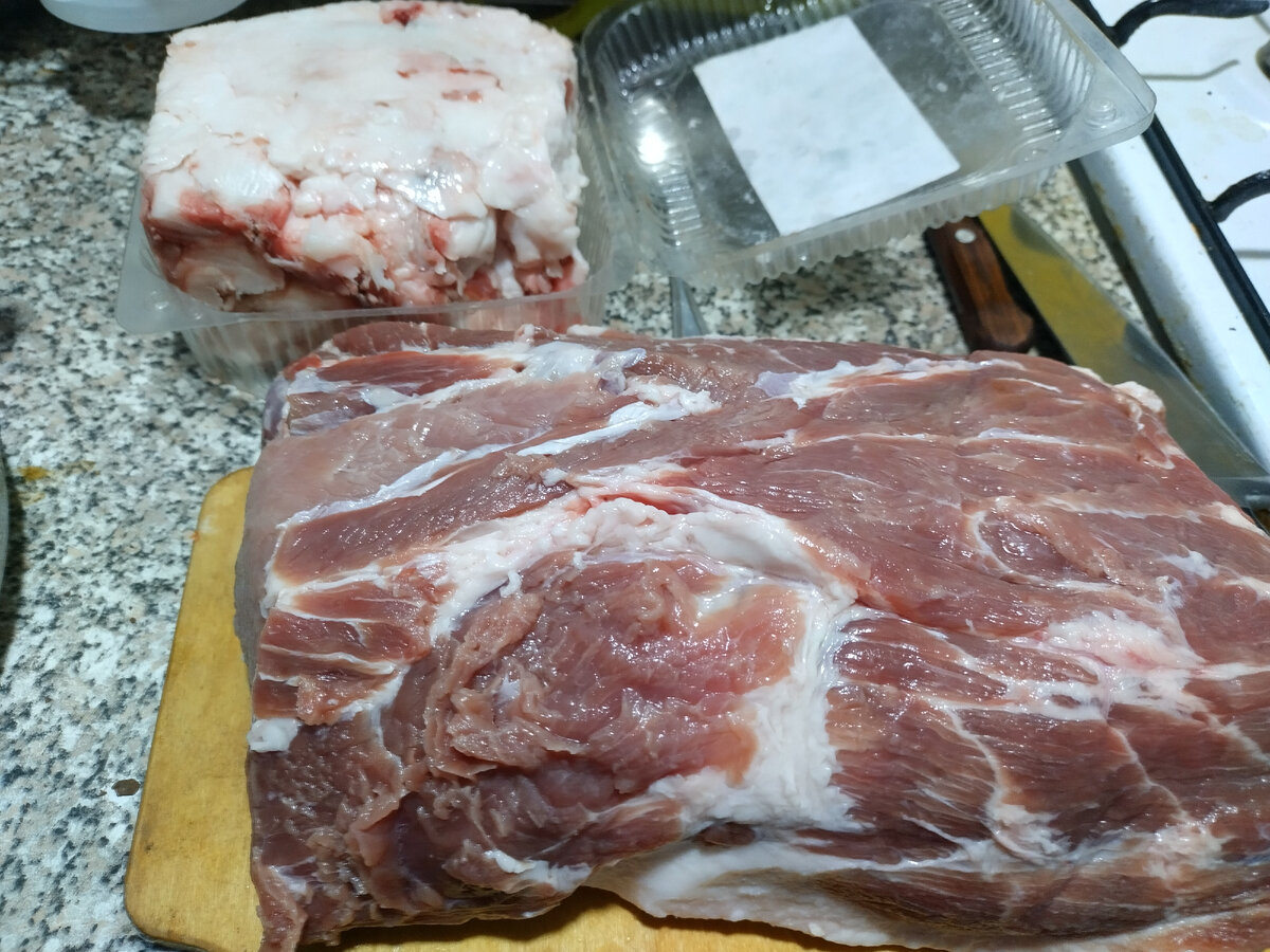 Мясо и сало