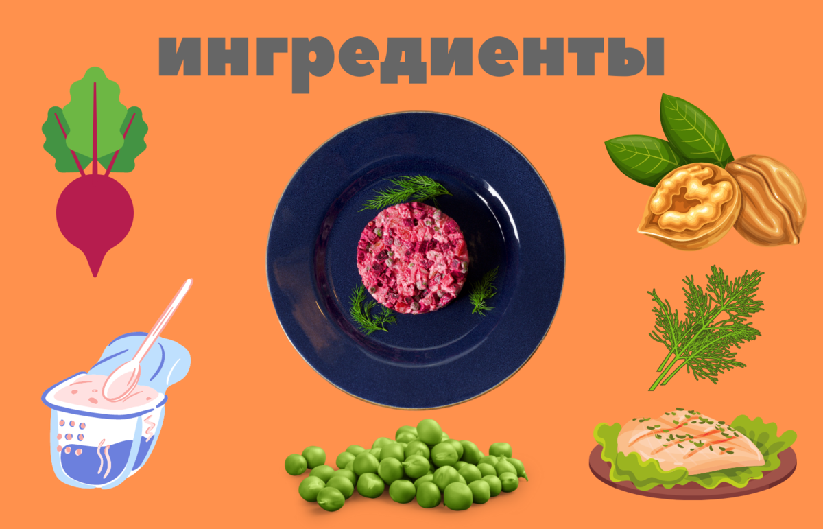 Небанальный новогодний стол: свекольный салат с курицей и орехами | Вилка.  Ложка. Палочки: рецепты и советы | Дзен