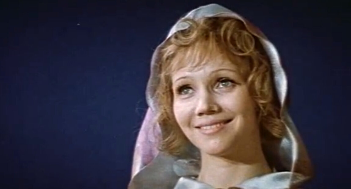 Татьяна Шестакова. Кадр из кинофильма "Царевич Проша", 1074 г., режиссер Надежда Кошеверова, сценарист Михаил Вольпин, композитор Моисей Вайнберг (скриншот)
