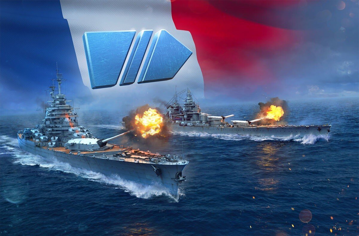 Рисунок с официального сайта World of Warships. В центре сверху - опознавательный знак линкоров