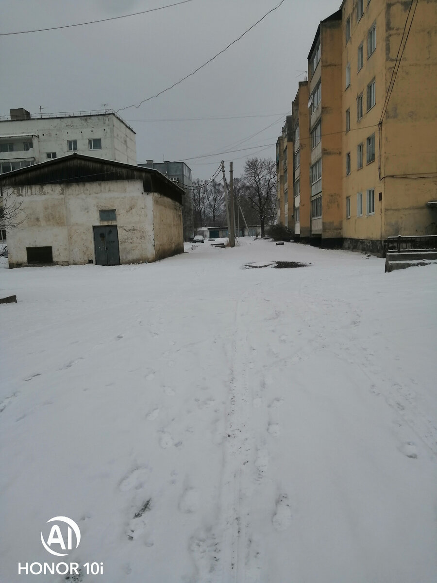 Фото автора из личного архива, февральское утро по дороге на работу 