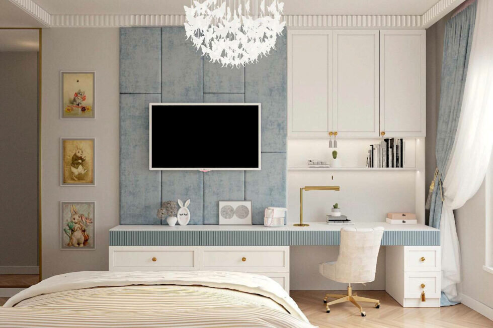 Дизайнерская мебель для TV-зоны и учебной зоны