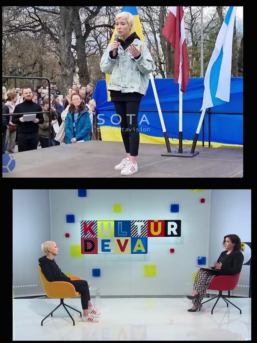 На митинге и в студии местного ТВ