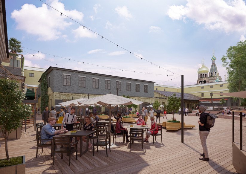 Общественное пространство «Ведомство» откроется на Конюшенной площади | Фото: Point place