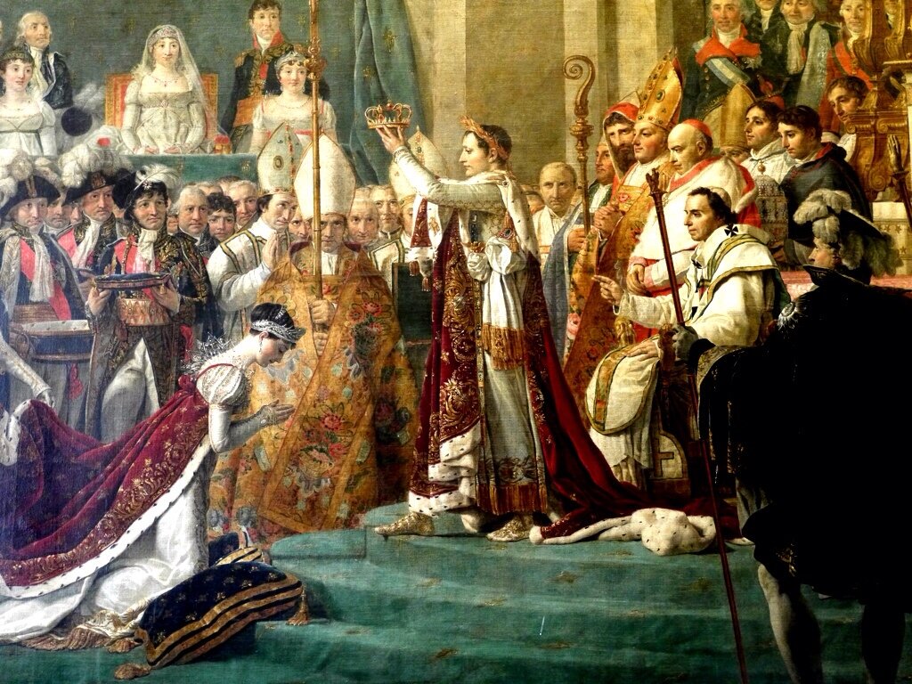 Фрагмент картины "Коронация Наполеона", Жак Луи Давид, 1805 - 1080 год