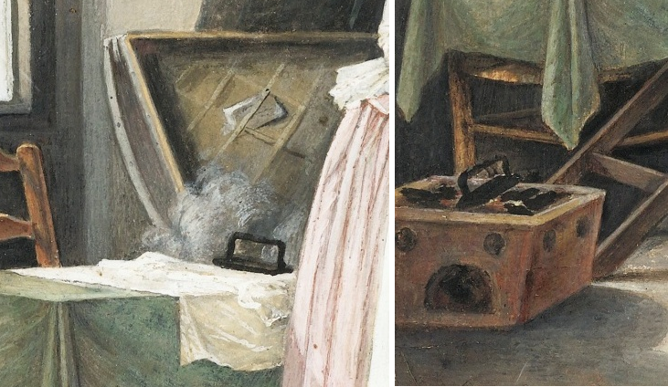 "Письмо", предположительно, Жан-Батист Малле, посл. четв. XVIII в. (c) sothbys.com. Детали.