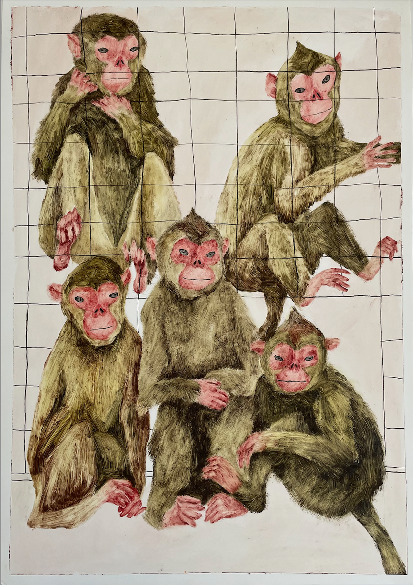 Анна Сладкова, "Circus monkeys", 2022