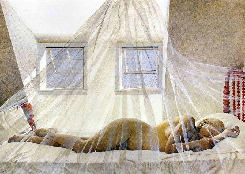 Эндрю Уайет "Дневные грезы" (из серии "Хельга"), 1980
