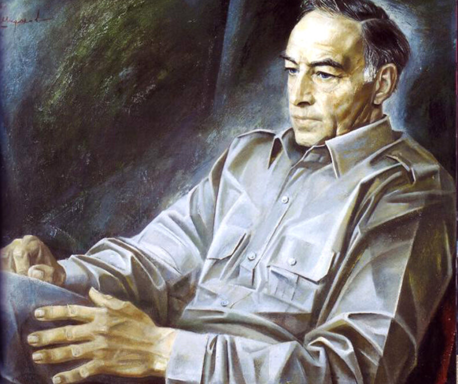 Портрет В. В. Тихонова, работа художника Е.Н. Широкова 1986г.