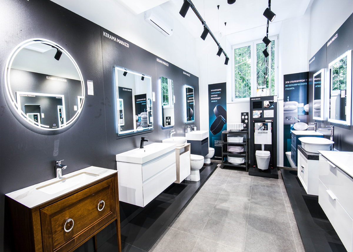 Фото из нашего фирменного магазина KERAMA MARAZZI в Москве, м. Университет, Ленинский проспект, 67