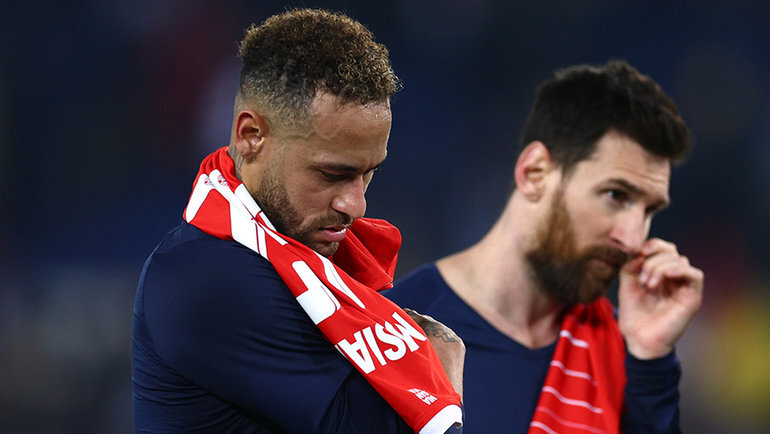    Неймар и Лионель Месси. Getty Images