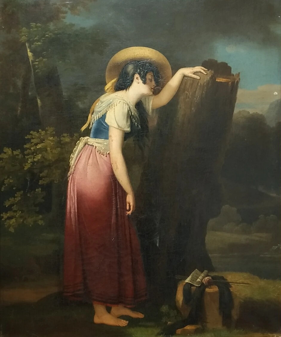 Аврора Лафон де Фенеон. Флеретта у фонтана. 1822. Частная коллекция 