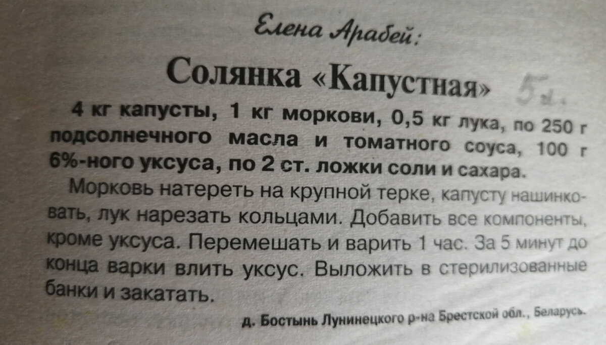 Солянка капустная. Рецепт заготовки на зиму. | У бабушки в деревне | Дзен