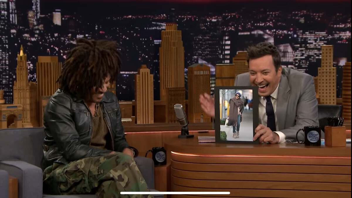 Ленни Кравиц на шоу Джимми Феллона, 2018 год.