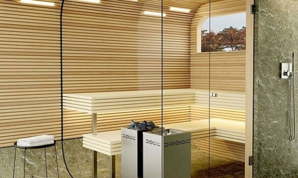 В этой сауне с комфортом могут расположиться два человека.