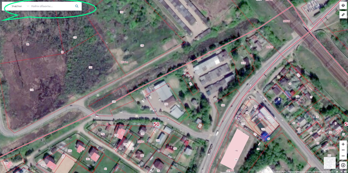 Скрин  с карты, г. Солнечногорск