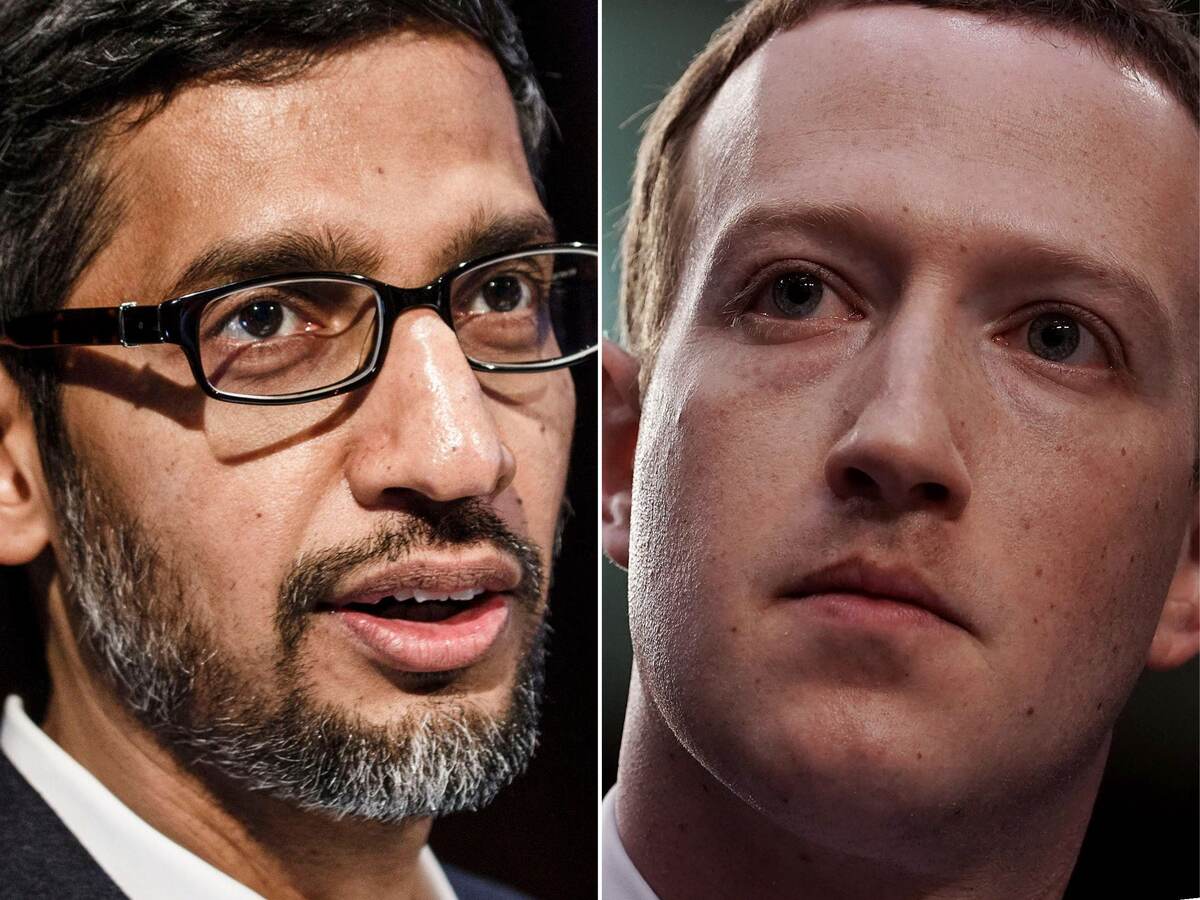Главы Facebook и Google
