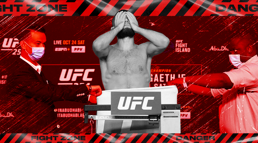 UFC254, 23 октября 2020, Абу-Даби: контрольное взвешивание Хабиба Нурмагомедова