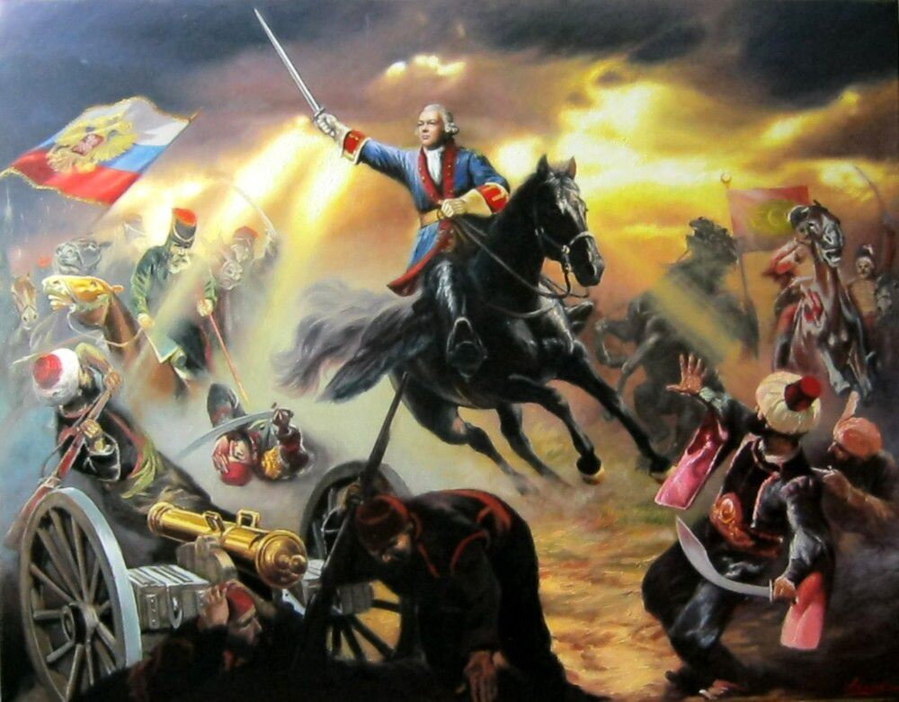 «Сражение при Кагуле, 21 июля 1770 года», художник Арсени Виктор, 2016 год.
