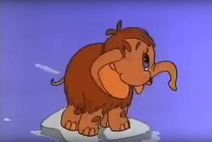 Кадр из мультфильма. Мама для мамонтёнка. 1981 год.
