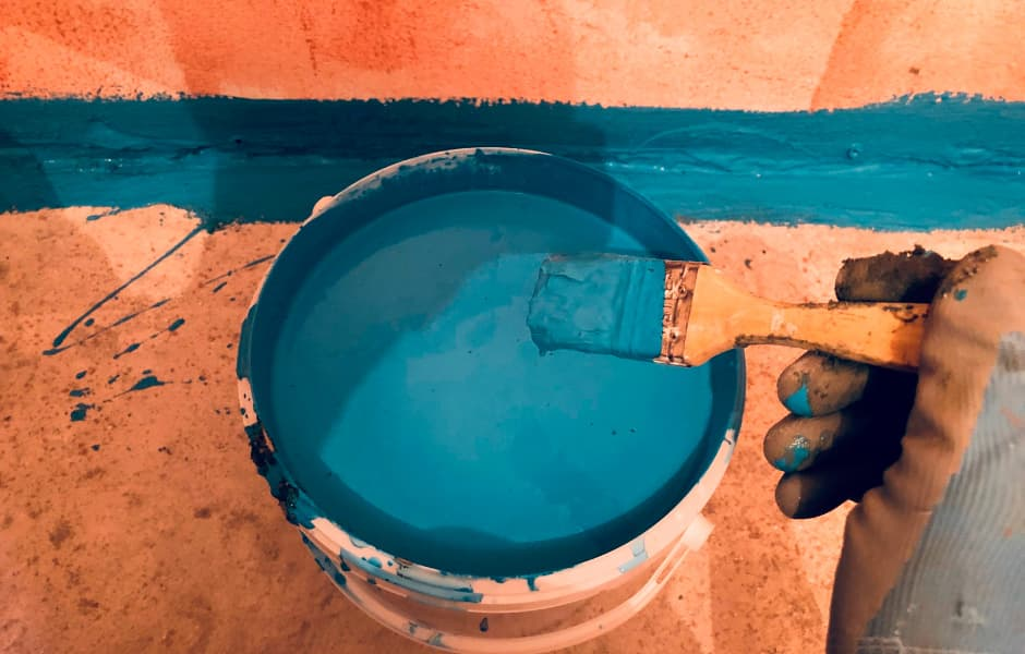 Гидроизоляция методом обмазки.