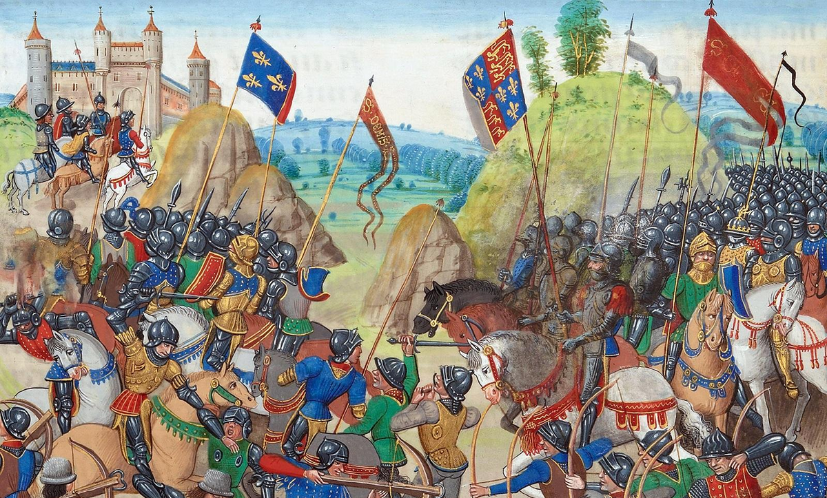 Картинка столетней войны. Битва при Креси 1346. Креси 1346 битва.