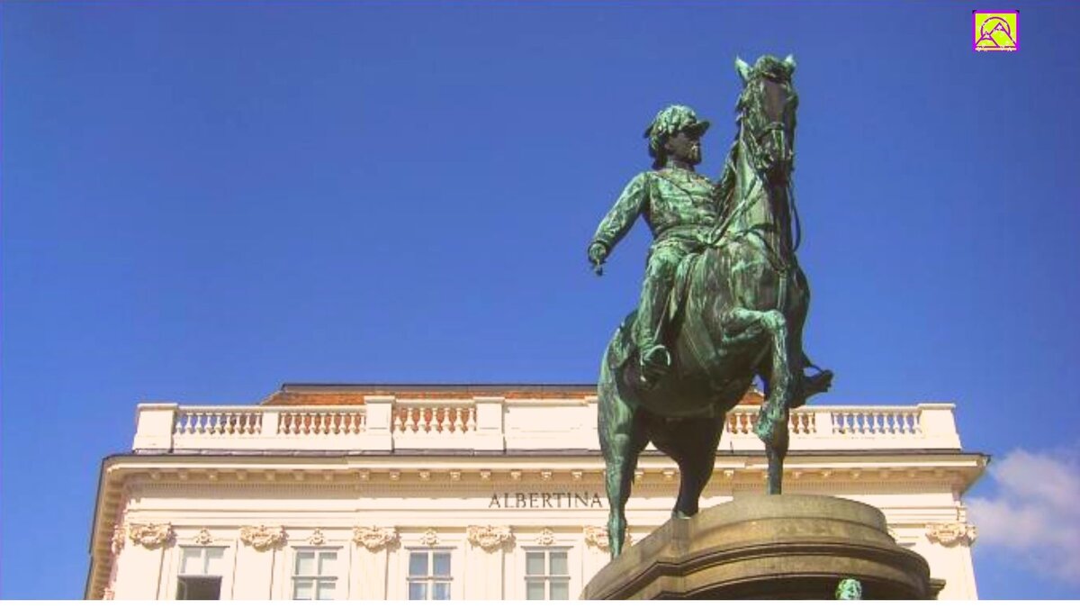 Конная статуя Альбрехта I на пл. Альбертинаплац.