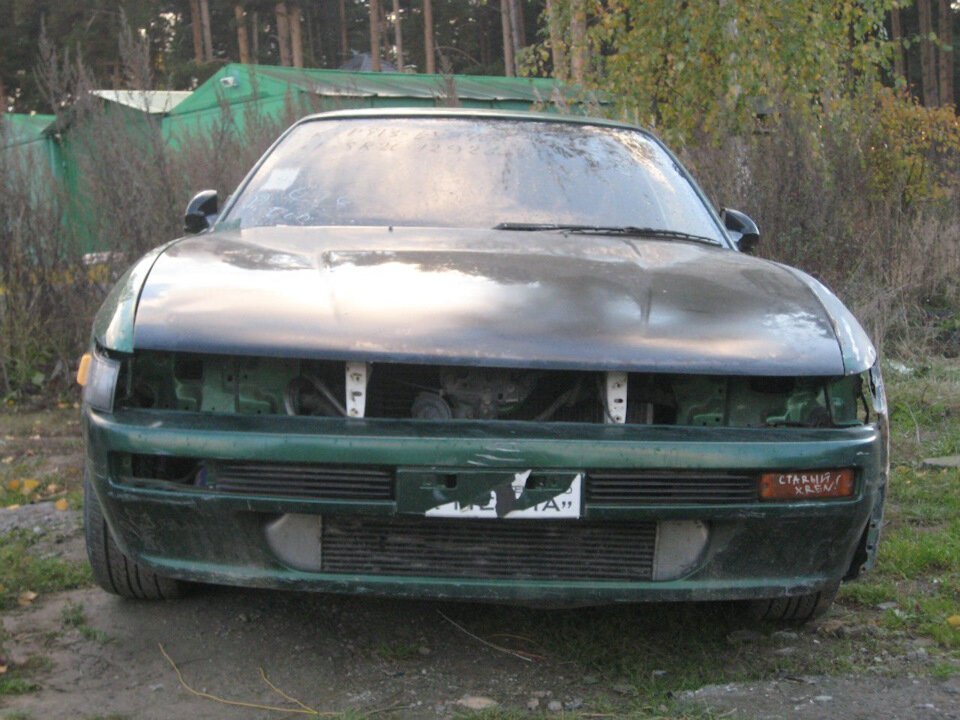 Состояние Nissan Silvia в начале работ. 