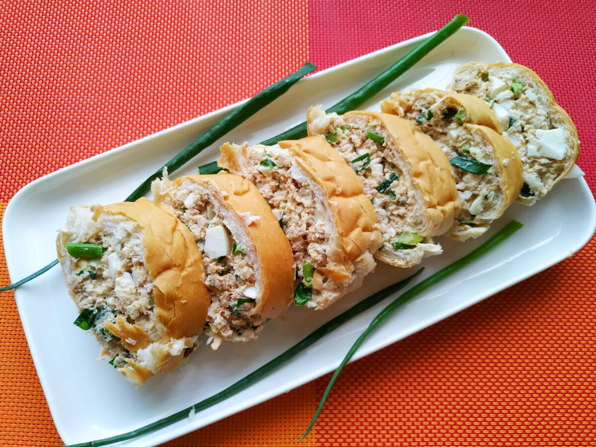 Классная закуска из багета. Светлана Аниканова