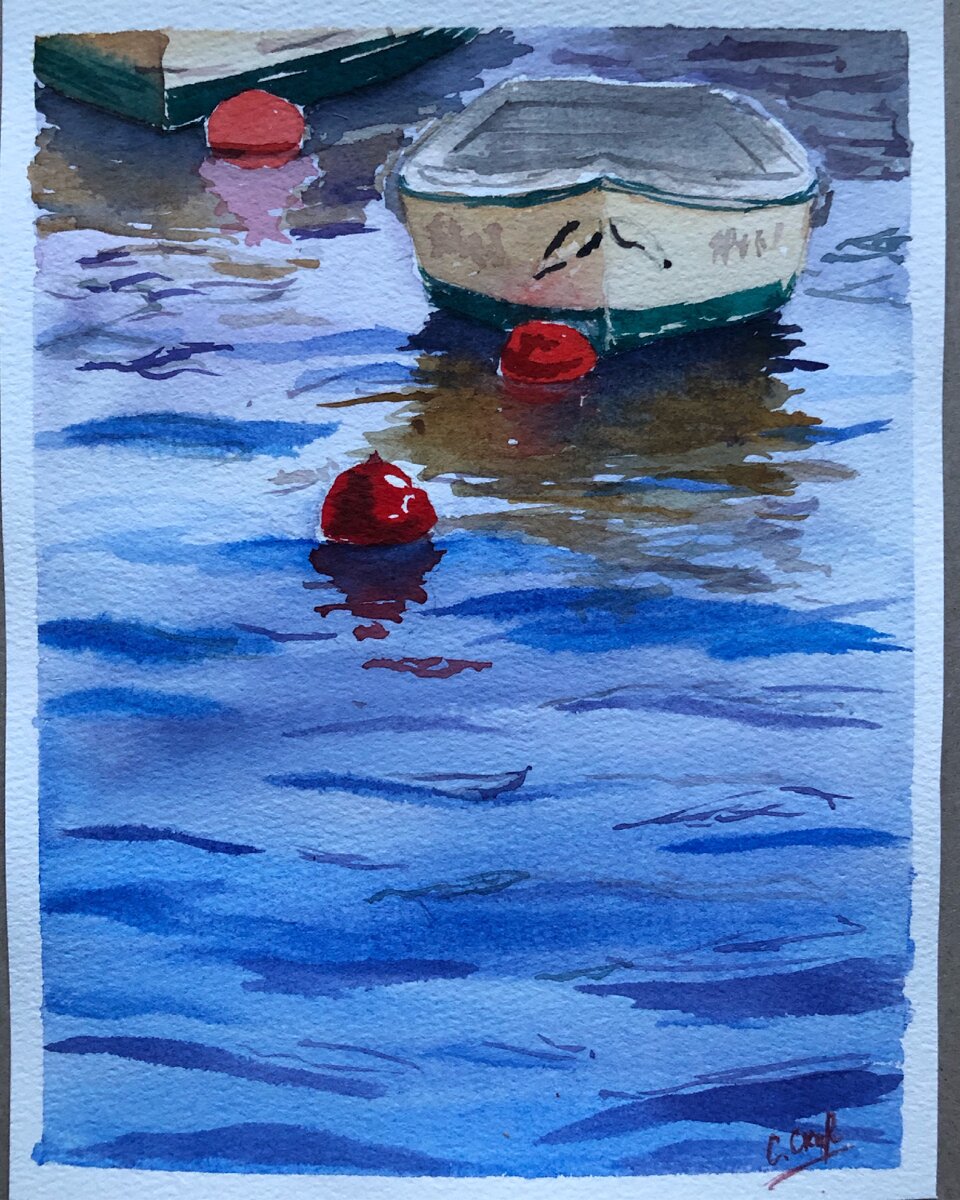 Лодочка по прямому эфиру художницы Анны Катаян.