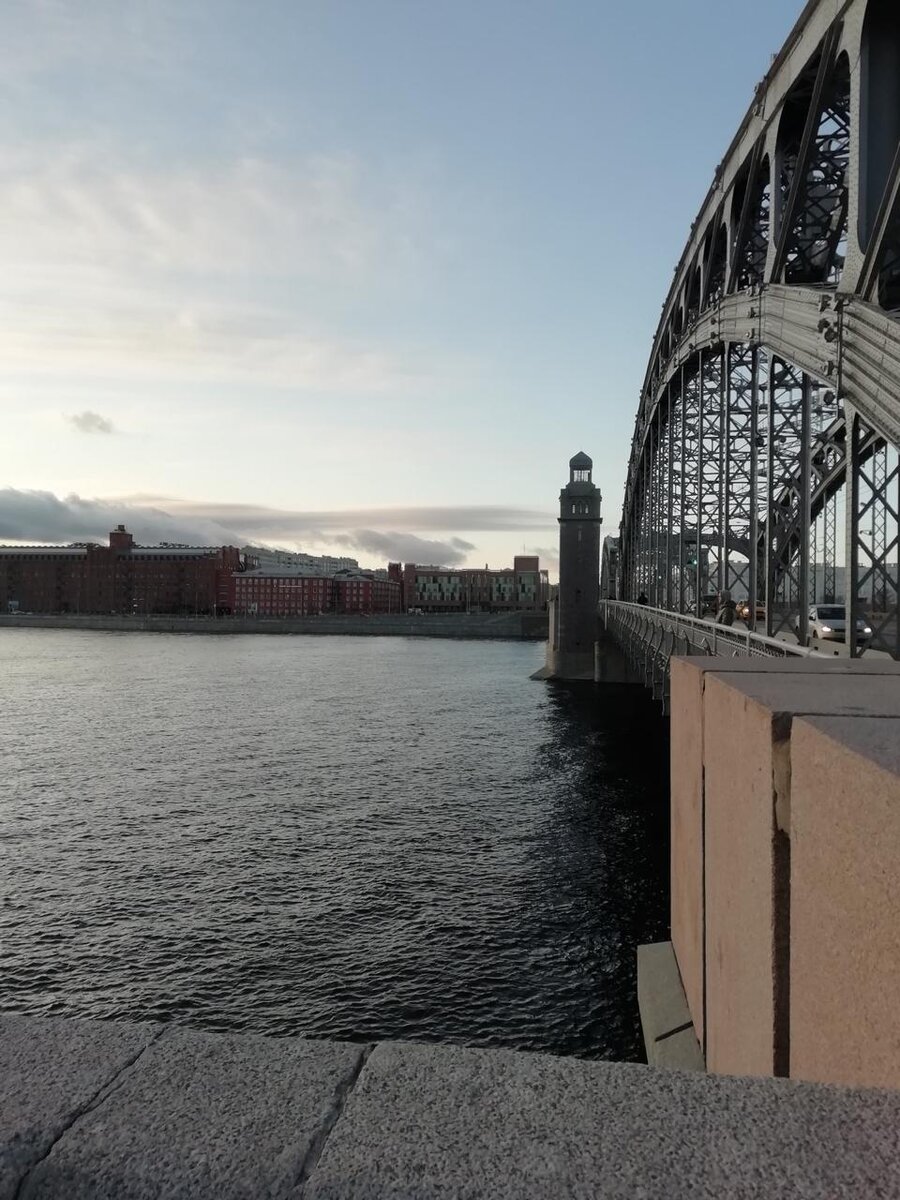 Большеохтинский мост! Он же мост Петра Великого!