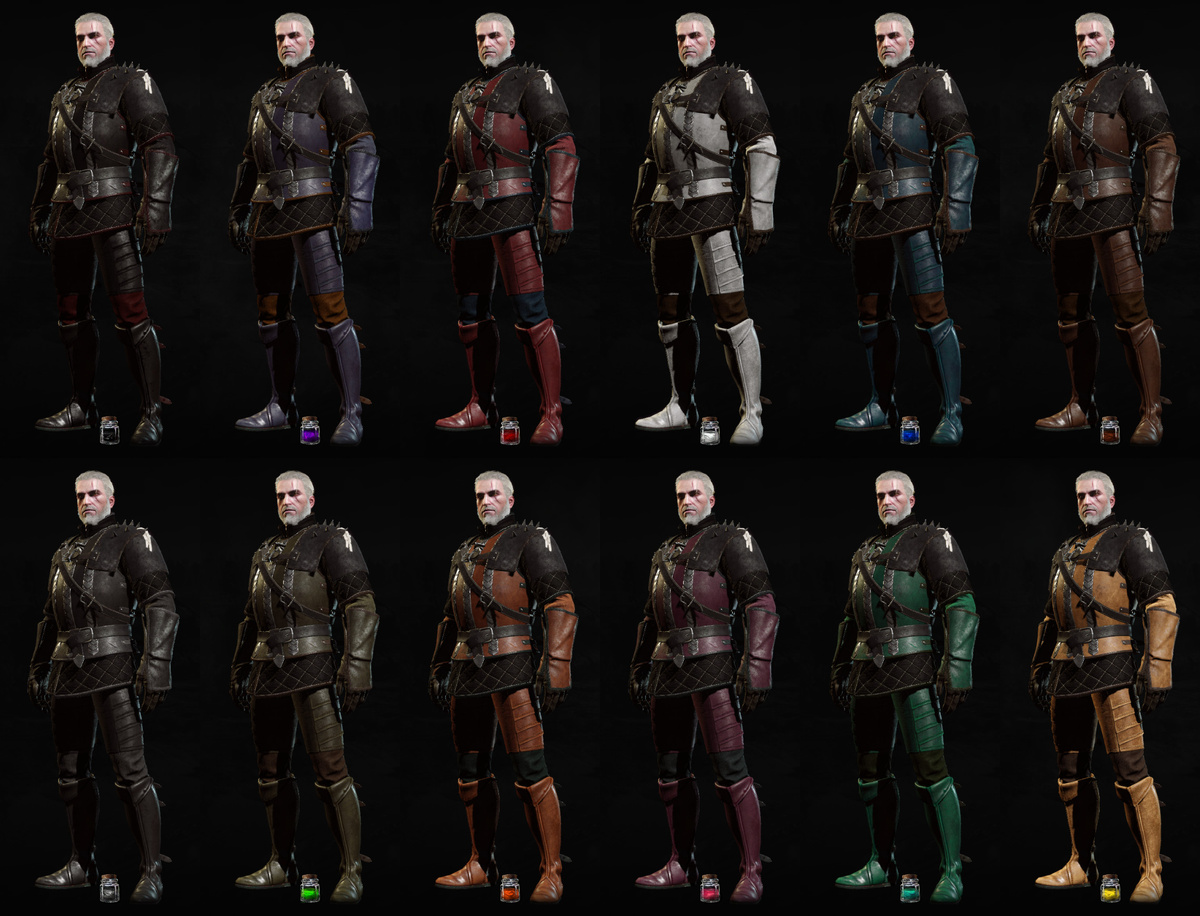Доспехи школы Грифона в разных цветах 