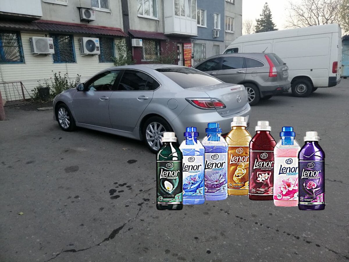 Lenor - это кондиционер для белья, а не омывающая жидкость для автомобилей