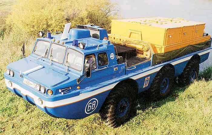 
Машина с тестовой нагрузкой. 