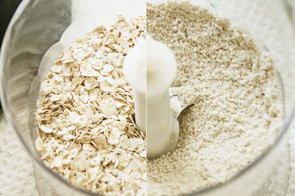 овсяные хлопья в блендере