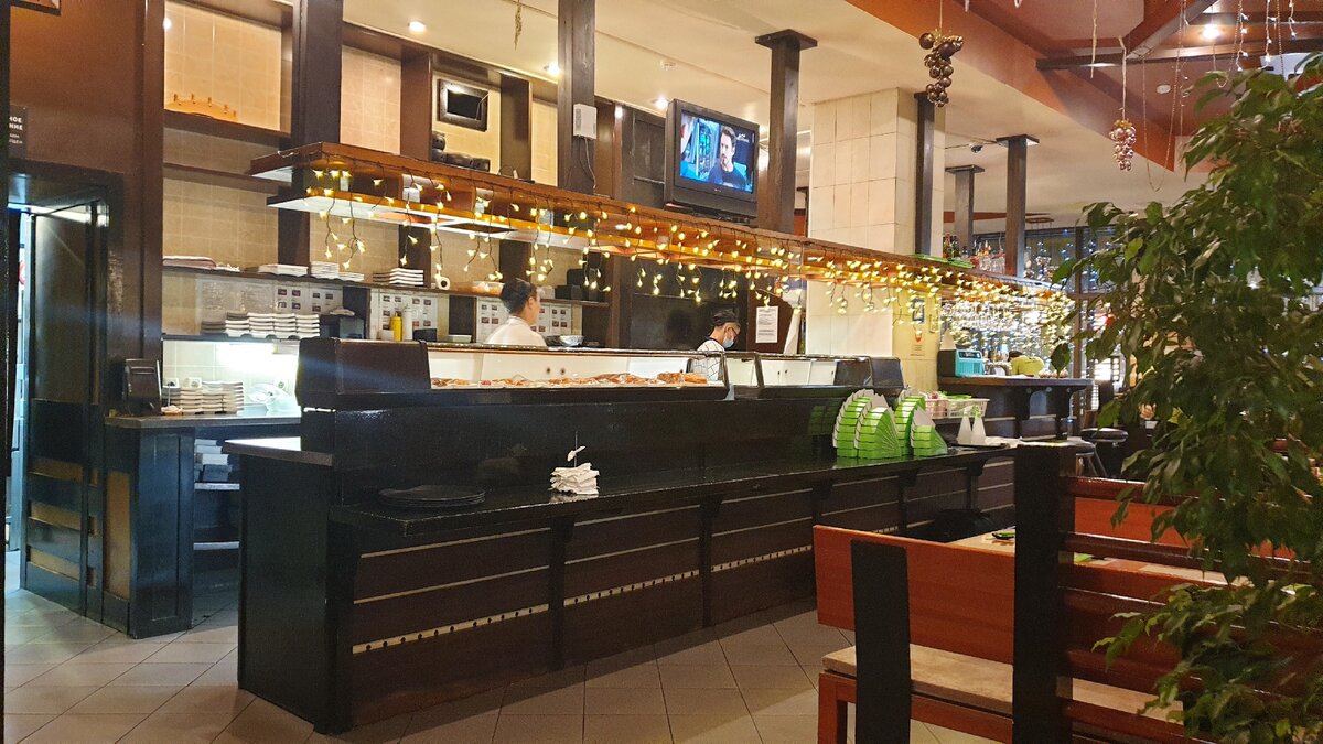 Кусок открытой кухни