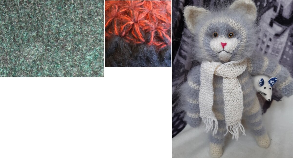 образцы вязания из мохера