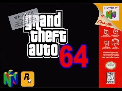 Фанатский концепт обложки GTA 64.