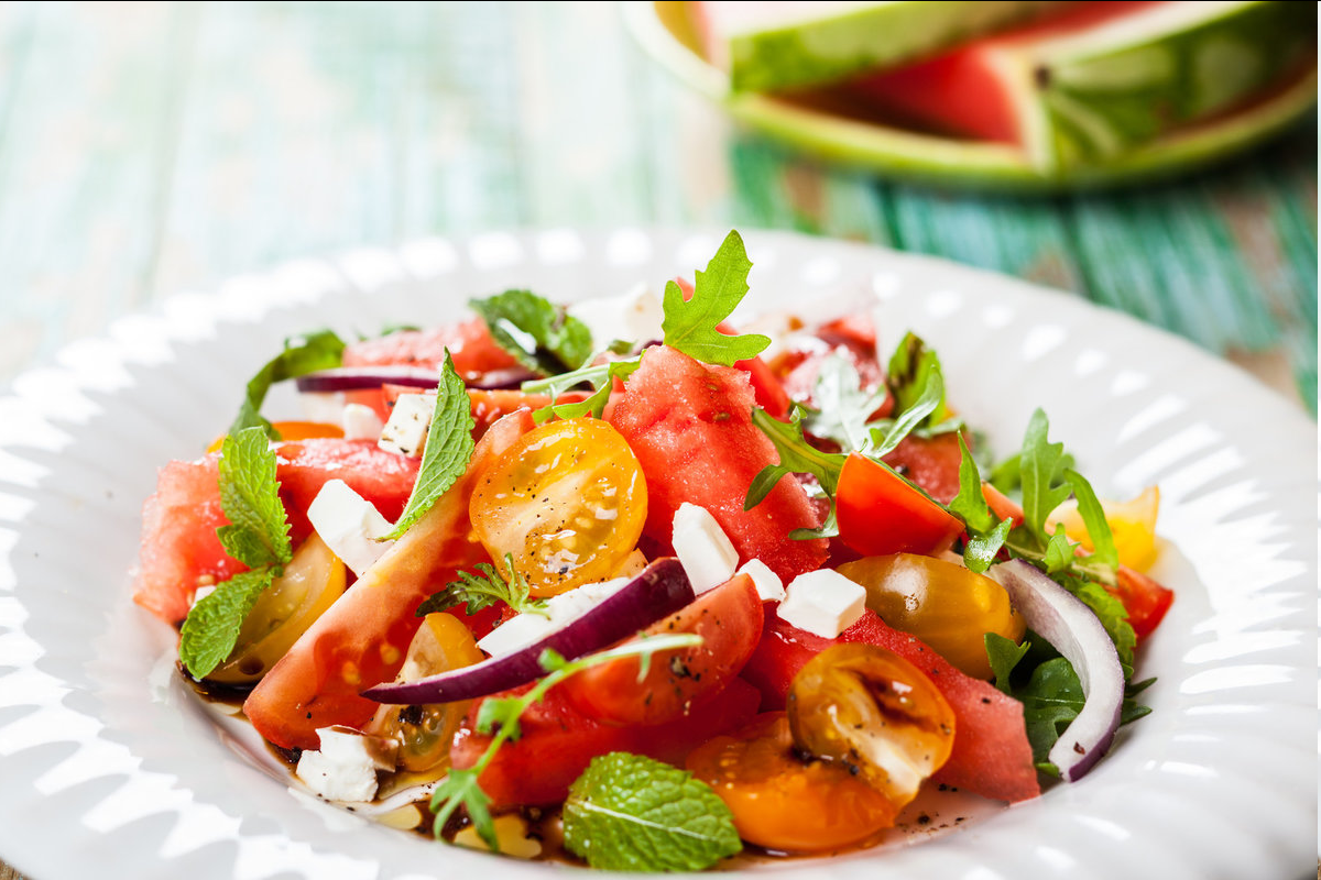 Салат из свежих овощей рецепт с фото очень вкусный