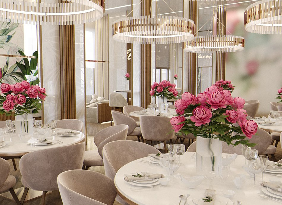 Курсовая работа Завьяловой Екатерины "Разработка дизайн-проекта ресторана "La Fleur" 