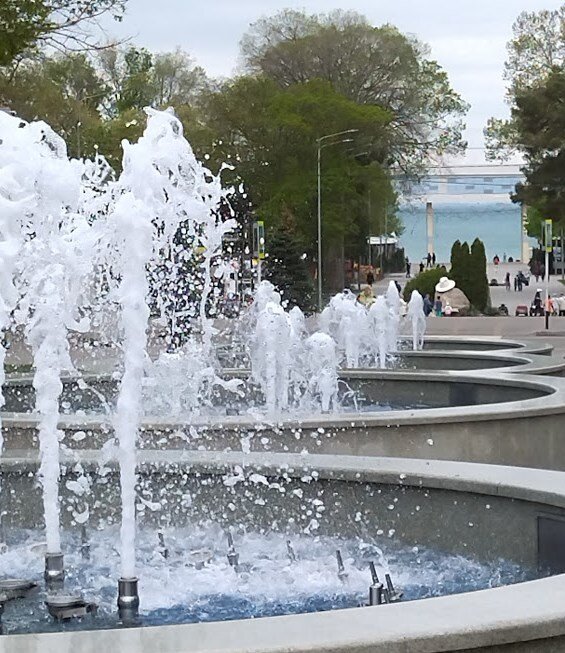 выход на центральный пляж