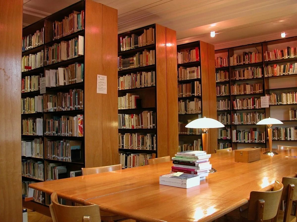 Картинка книги в библиотеке