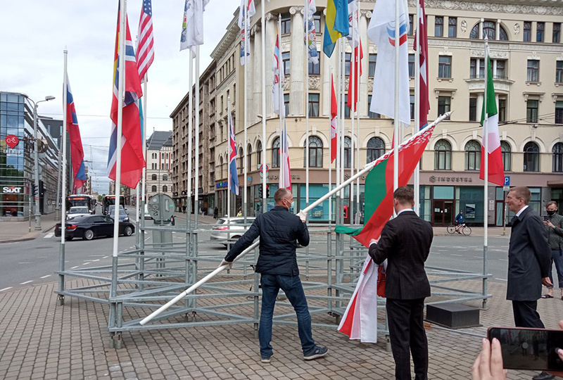 Замена флага Белоруссии