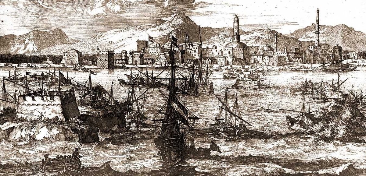 
Корабли в порту Моха — основном поставщике кофе для всего мира в 18 веке. © almokha.com