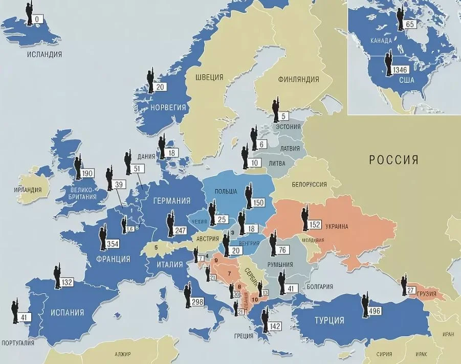 Базы стран НАТО на карте. НАТО В 1991 году карта. Карта НАТО В Европе 2022. Натовские базы в Европе карта. Россия граничит с нато