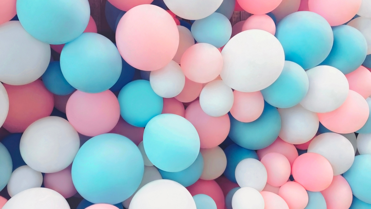 водопад из шаров