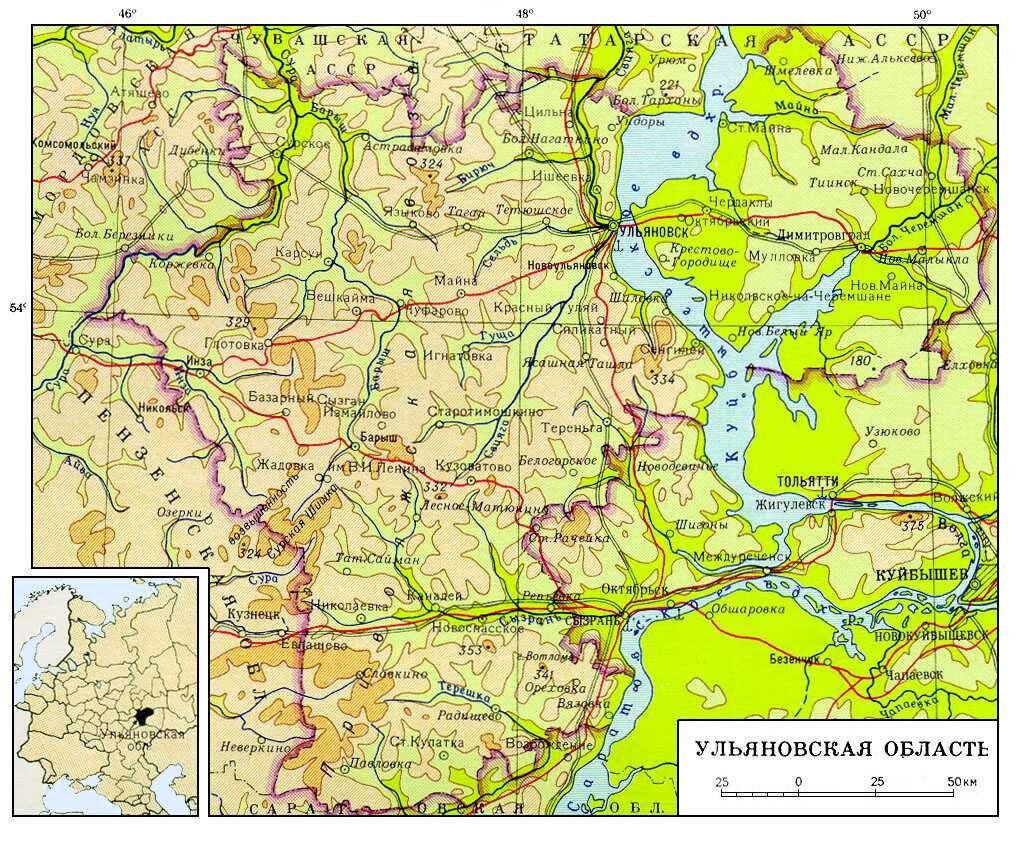 Карта дорог ульяновск