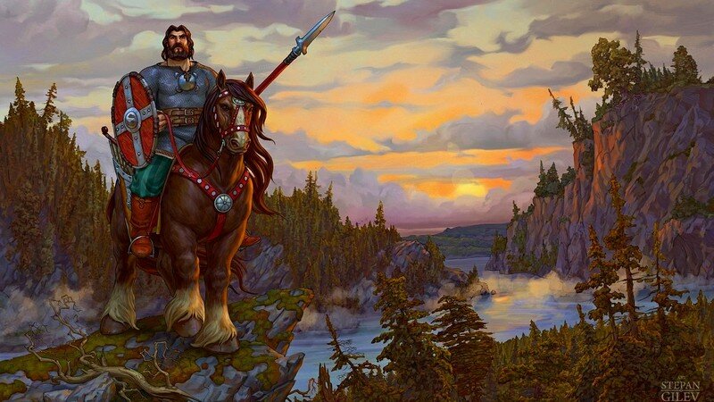 Репродукция картины Степана Гилева. В общем доступе интернета.