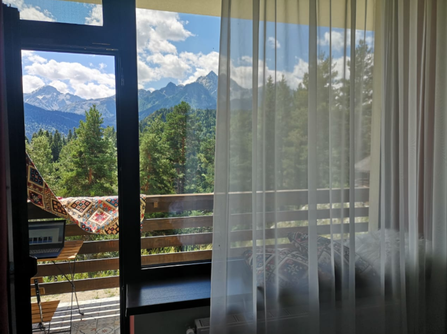 Это вид из нашего номера :) Ну как тут не влюбиться?